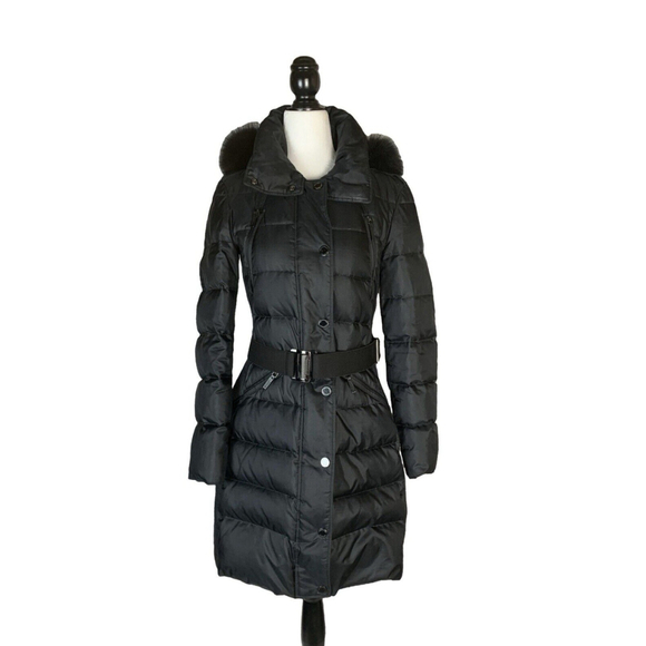 Burberry Abbeydale Puffer Coat with Fox Fur Trimmed Hood - Picture 3 of 16